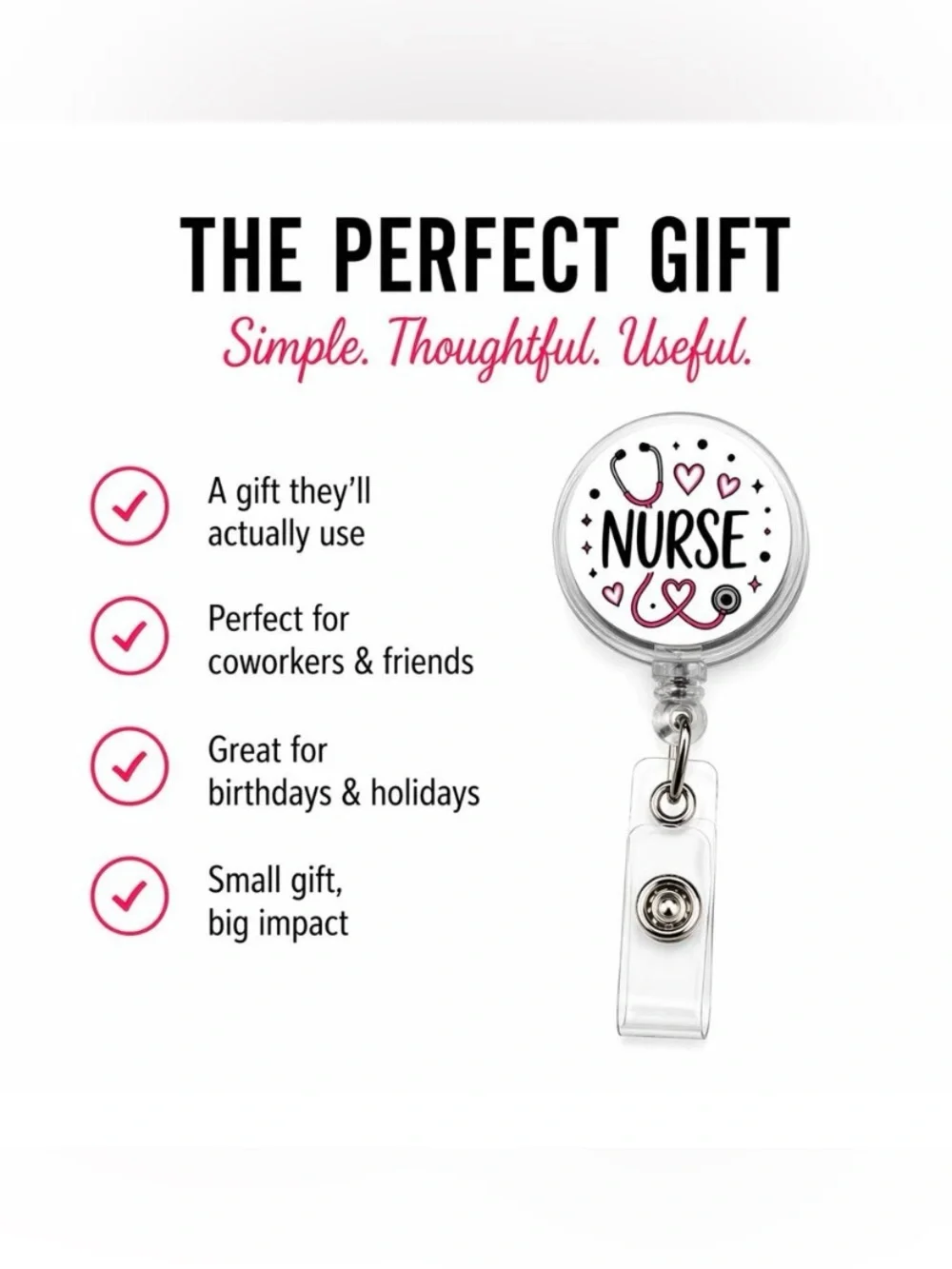 Pink Owl Badge Reel - Cute Retractable ID Holder so cute.